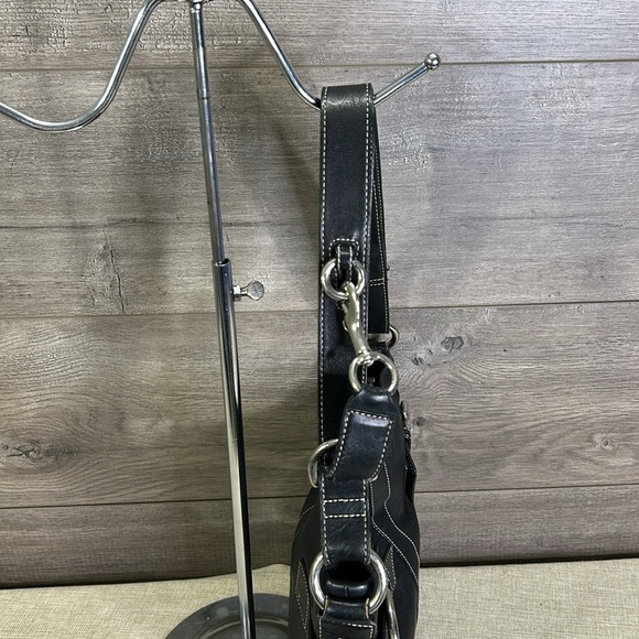 Coach Hobo 1452 Convertible Black Leather Cross Body Bag - Picture 6 of 14